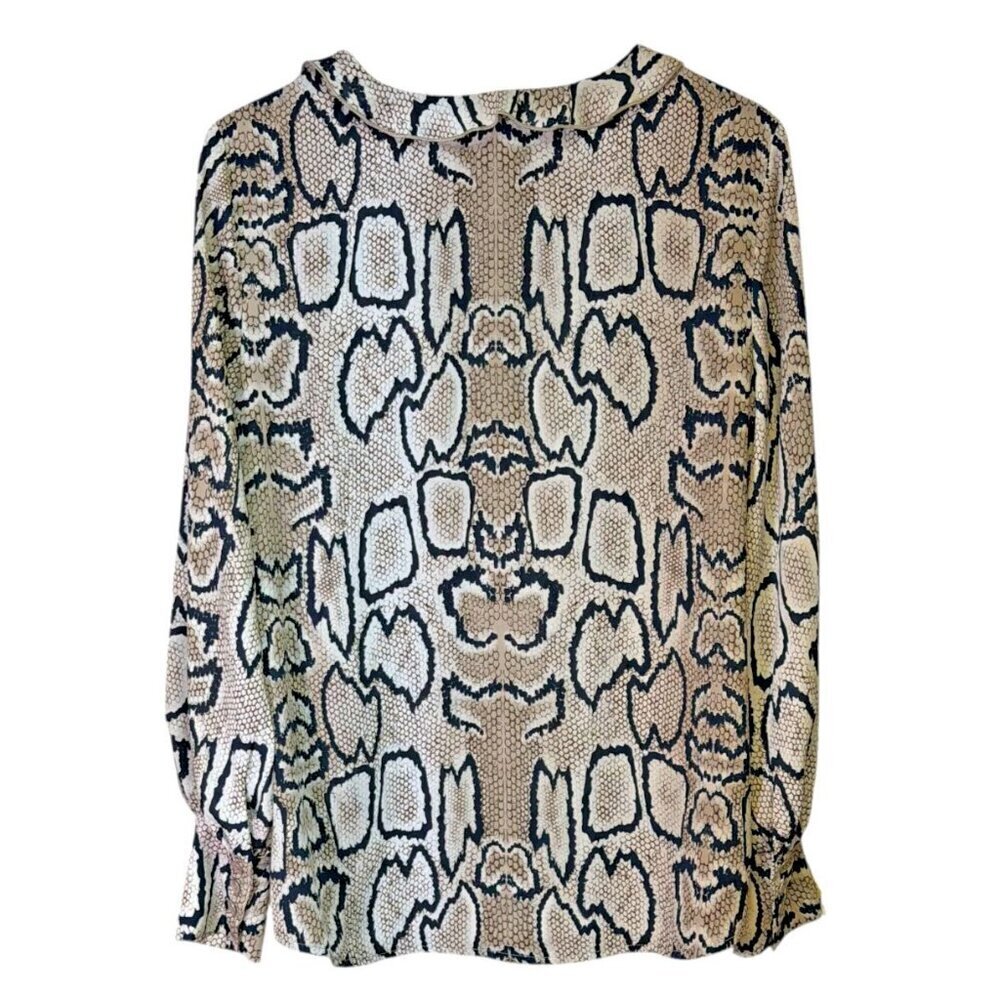 Cabi Serpentine Snake Print Blouse Size M - Picture 4 of 13